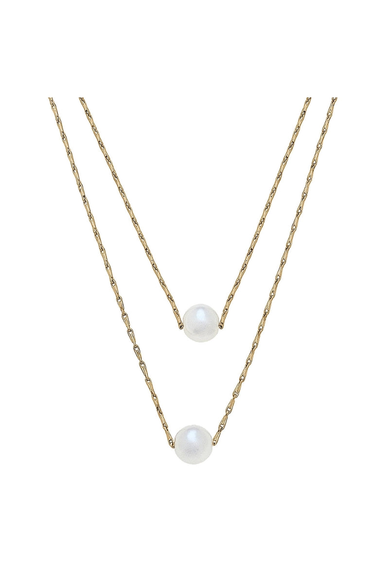 Audrey Layered Pearl Necklace