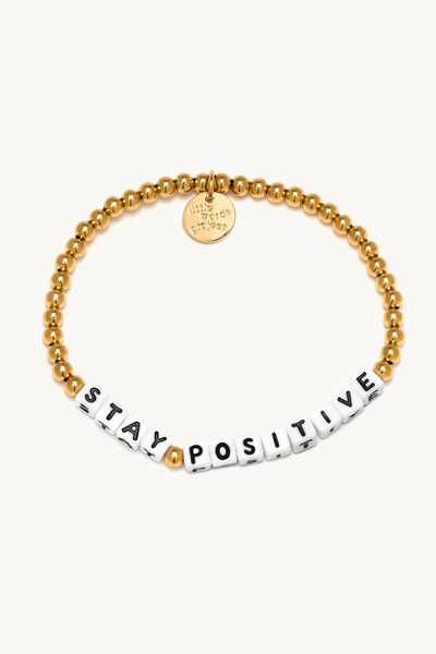 Stay Positive - Waterproof Gold Bracelet