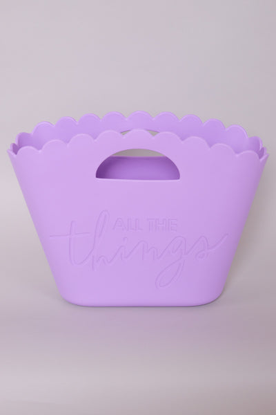 All The Things Jelly Tote-Lavender - FINAL SALE