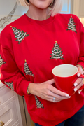 Sarah Sweatshirt - Christmas Trees