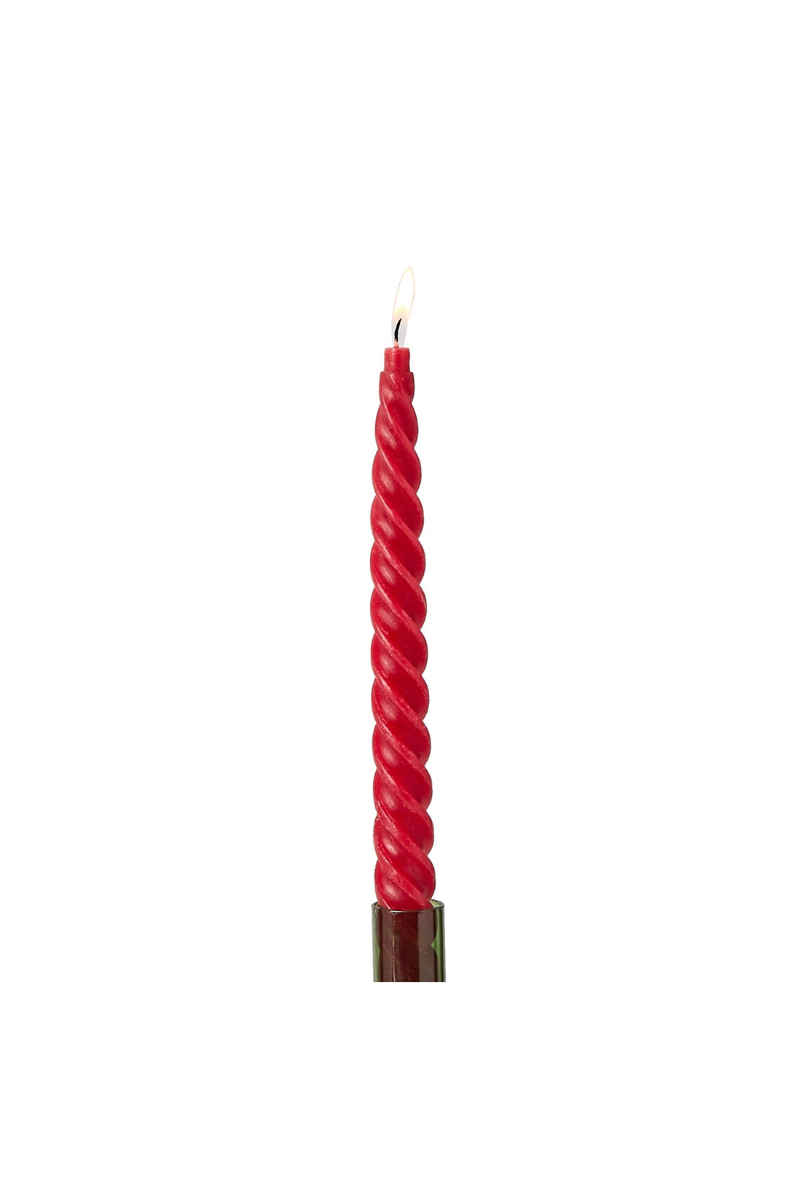 Twist Taper Candles- Set of 2