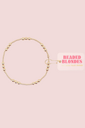 ILY Gold Beaded Bracelet - S/M