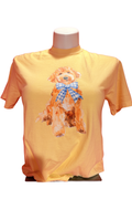 Golden Doodle Blue Bow Tee