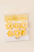 Yellow Daisy Delight Magnet Set