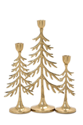 Tree Taper Candleholders - Set of 3