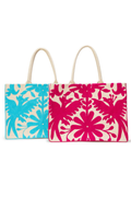 Flora and Fauna Embroidered Tote Bag