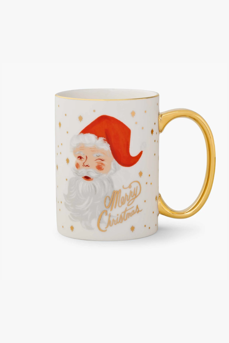 Holiday Santa Porcelain Mug