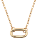 Oval Charm Holder Necklace