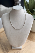 Everyday Silver Beaded Necklace