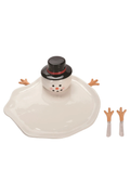 Melted Snowman Platter with Spreaders