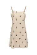 Drifting Palms Mini Dress- FINAL SALE