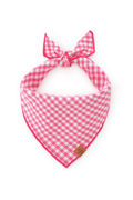 Hot Pink Gingham Dog Bandana