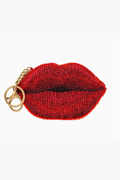 Xoxo Beaded Lips Coin Purse