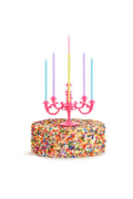 Candelabra Cake Topper with 9 Candles