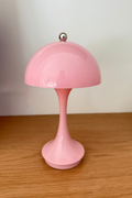 Pink Mushroom Shape LED Portable Cordless Table Lamp