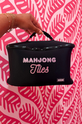 KUSSHI Neoprene Tile Bag - Black/Pink