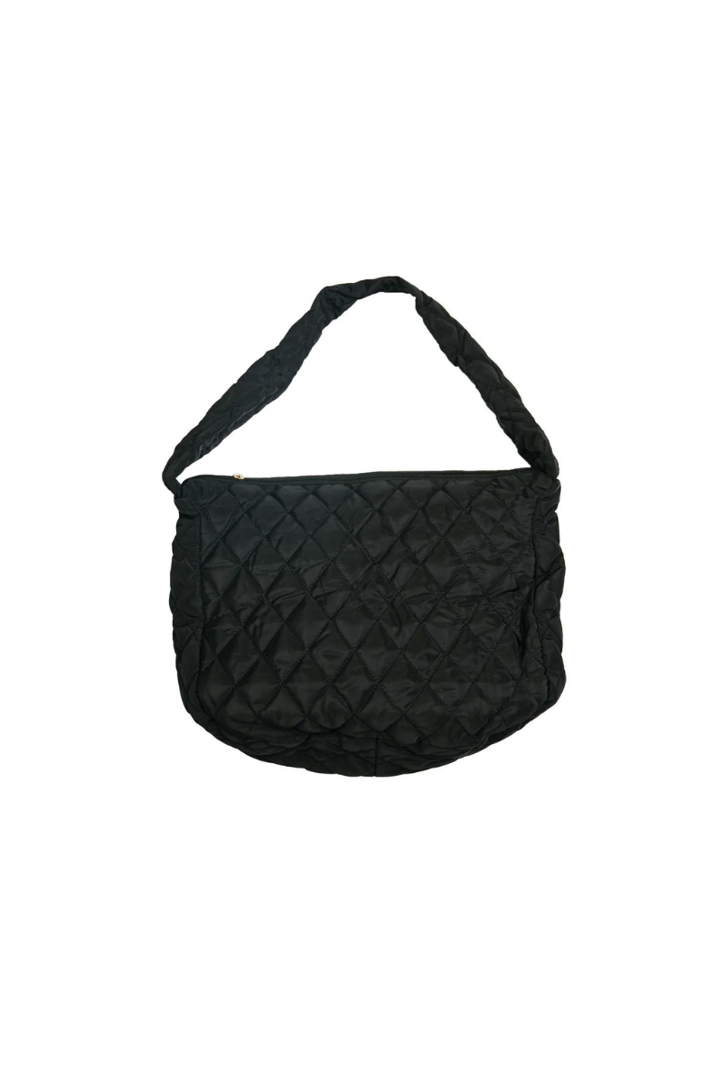 The Uptown Quilted Tote - Black