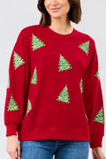Sarah Sweatshirt - Christmas Trees
