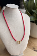 Fuchsia Link Necklace