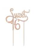 Sweet 16 Cake Topper
