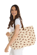 Horse Silhouette Printed Tote Bag