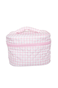 Pink Gingham Cosmetic Bag