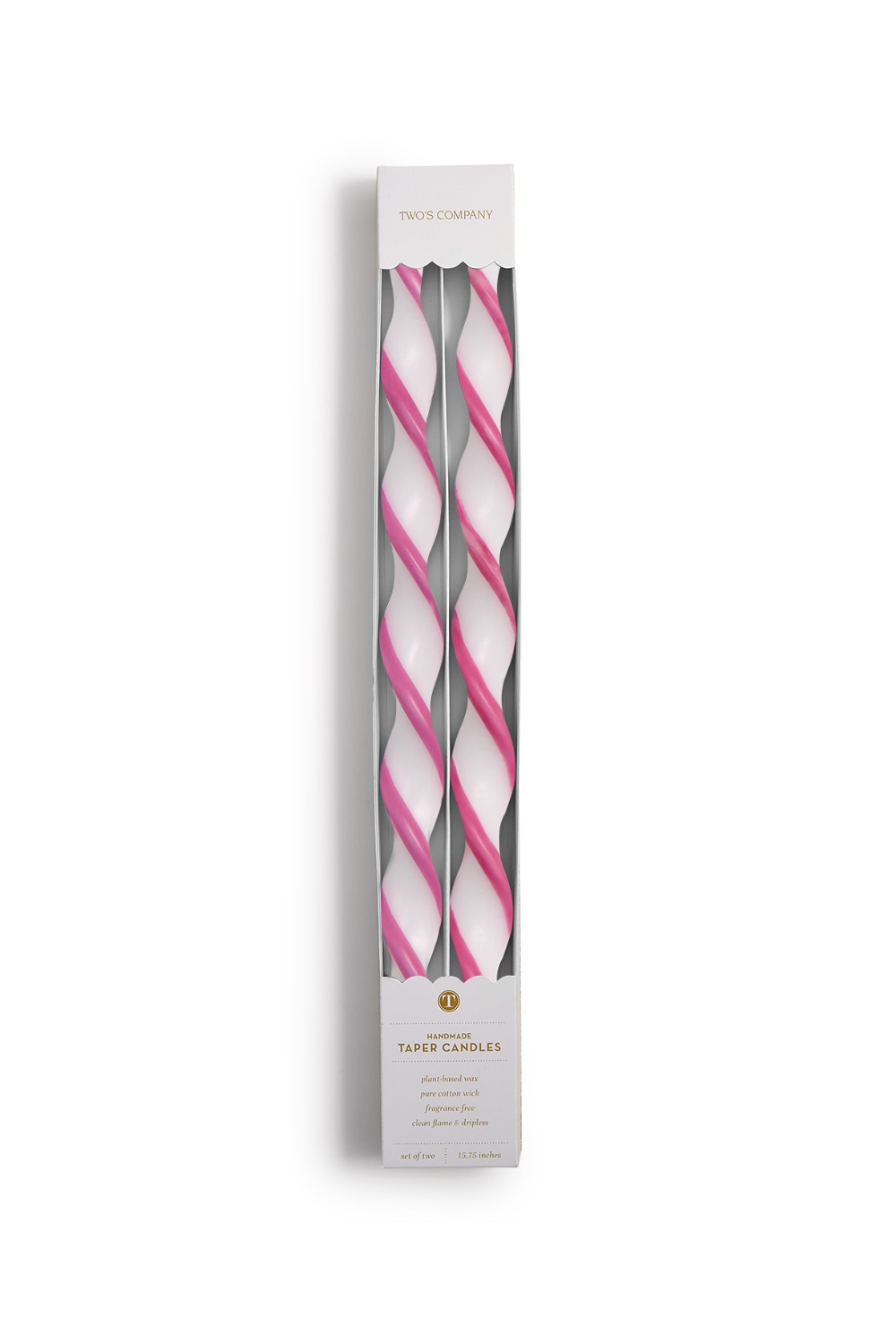 Pink Ribbon Twist Taper Candles – PinkTag
