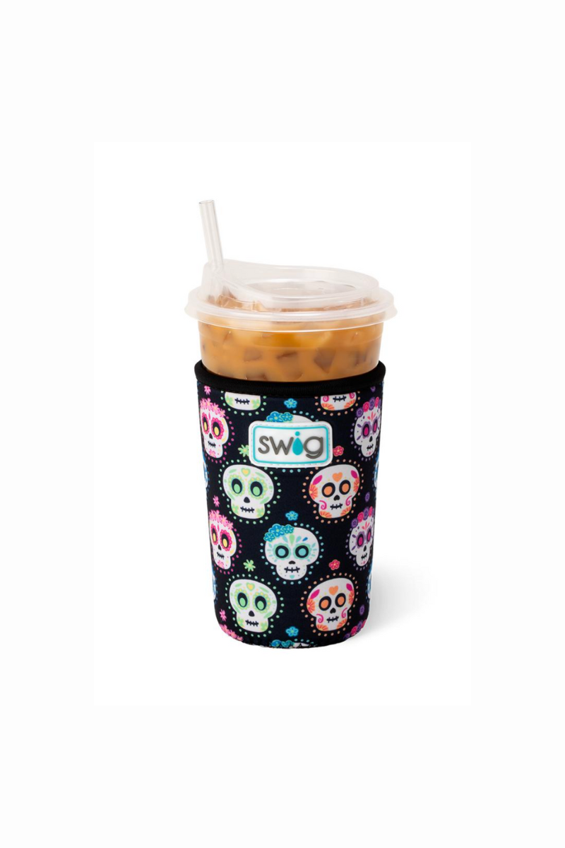 Swig Sugar Skulls Iced Cup Coolie (22oz)