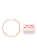 Dainty Sophia Gold Beaded Bracelet - S/M