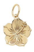 Canvas Style Charms - Hibiscus Flower