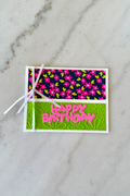 Floral Happy Birthday Blank Greeting Card