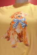 Golden Doodle Blue Bow Tee