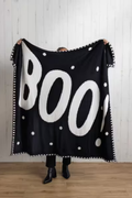 Boo Chenille Blanket