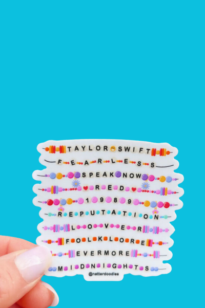 Friendship 10 Bracelets Stack Sticker