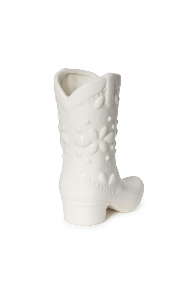 Western Cowboy Boot Vase