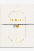 Double Heart Anklet