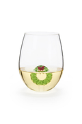Wreath Icon Wine Glass