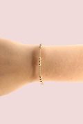 ILY Gold Beaded Bracelet - S/M