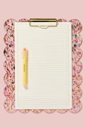 Confetti Scalloped Clipboard
