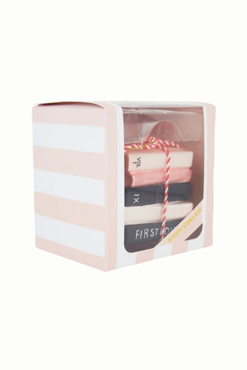 Book Club Glass Ornament