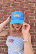 Patriotic Weiner Dog Trucker Hat