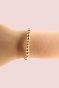 6MM Gold Beaded Bracelet- S/M