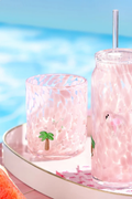 Flamingo Charm Glass 17oz