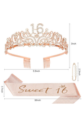 Sweet 16 Crown and Sash