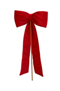 Red Velvet Bow Stem