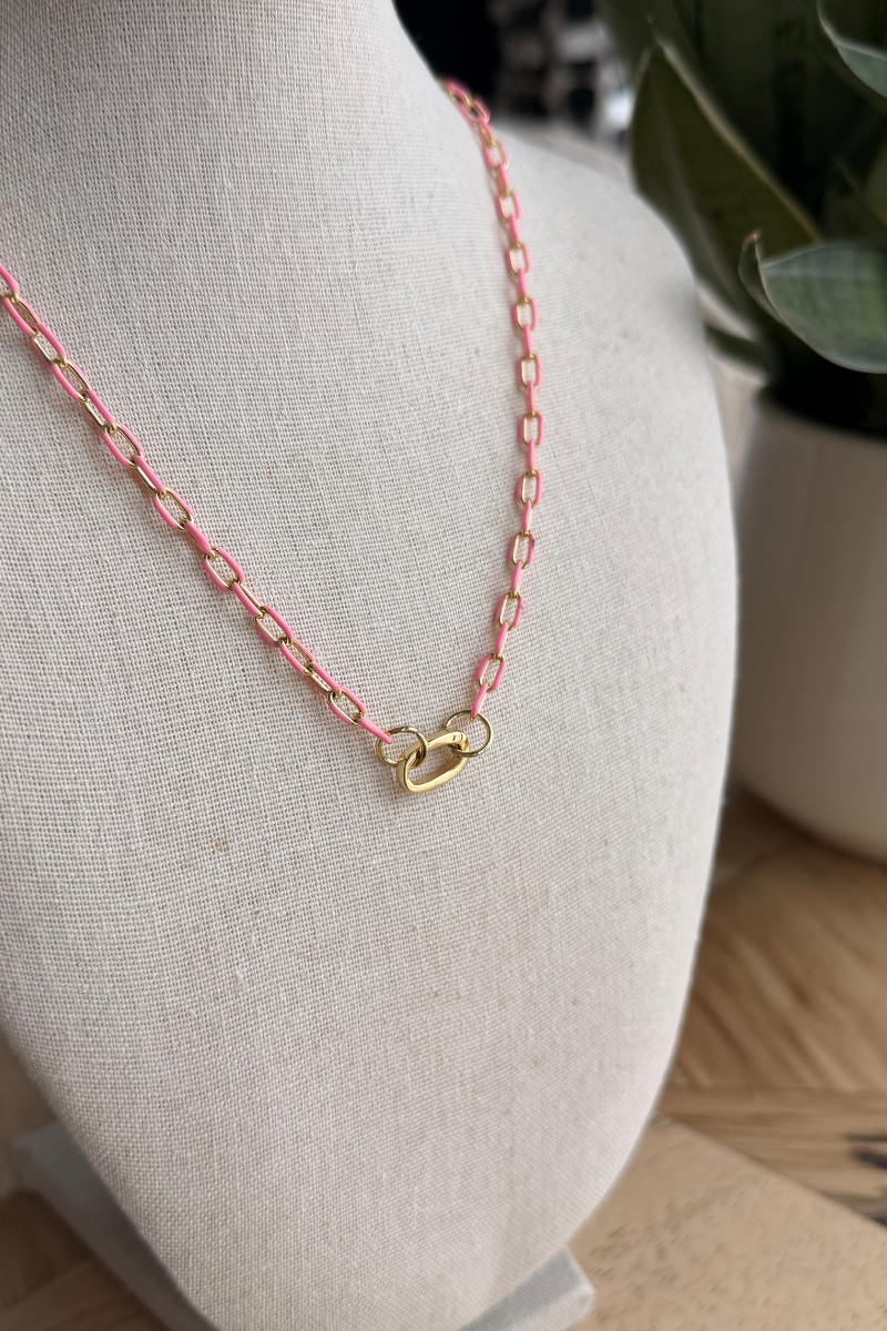 Pink Paradise Charm Necklace