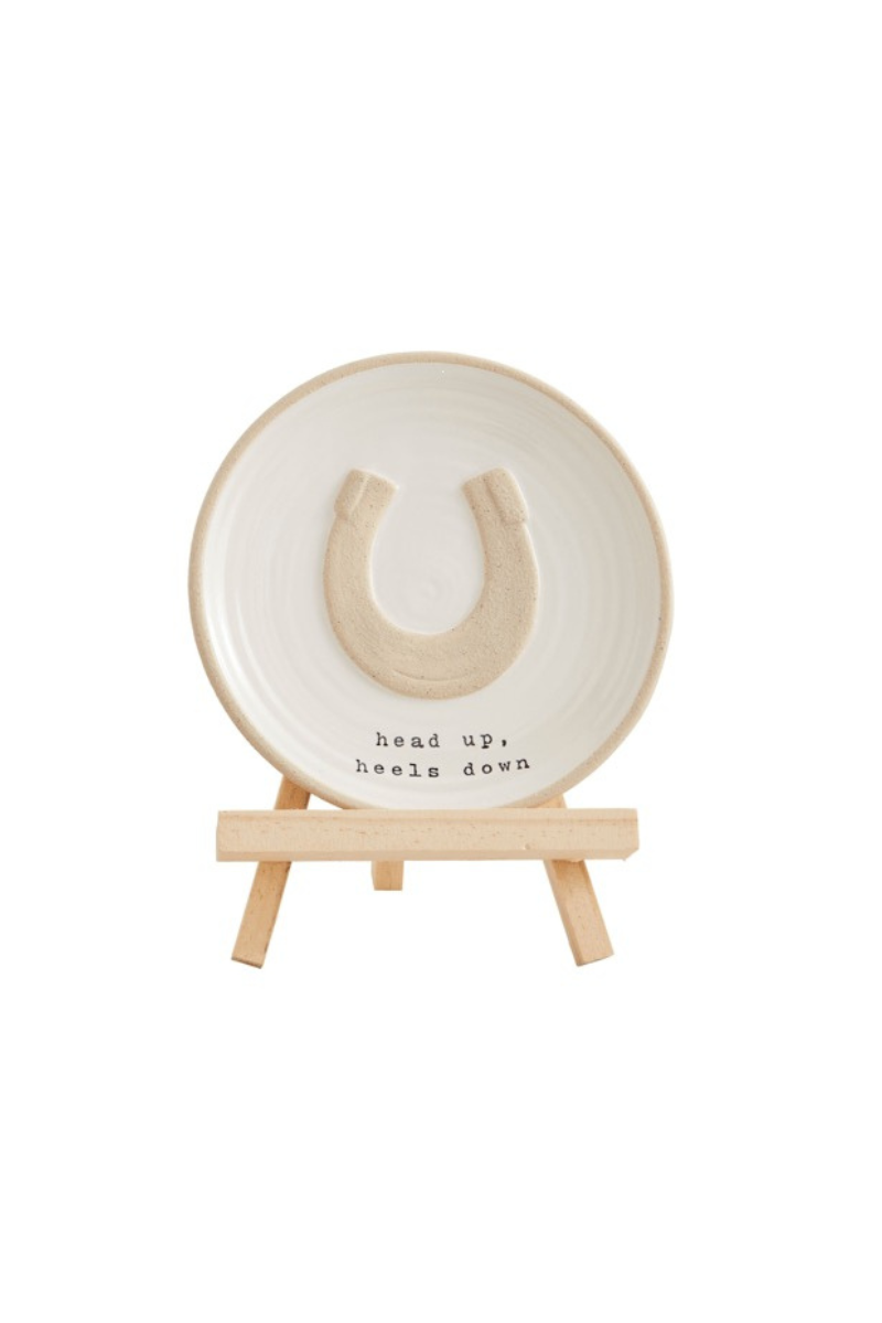 Horse Plate and Stand Set