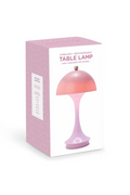 Pink Mushroom Shape LED Portable Cordless Table Lamp