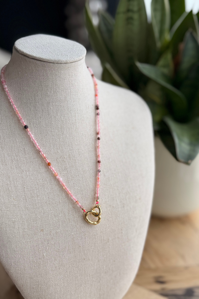 Blushing Bloom Charm Necklace