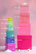 Glitterville Patisserie Square Stacking Boxes